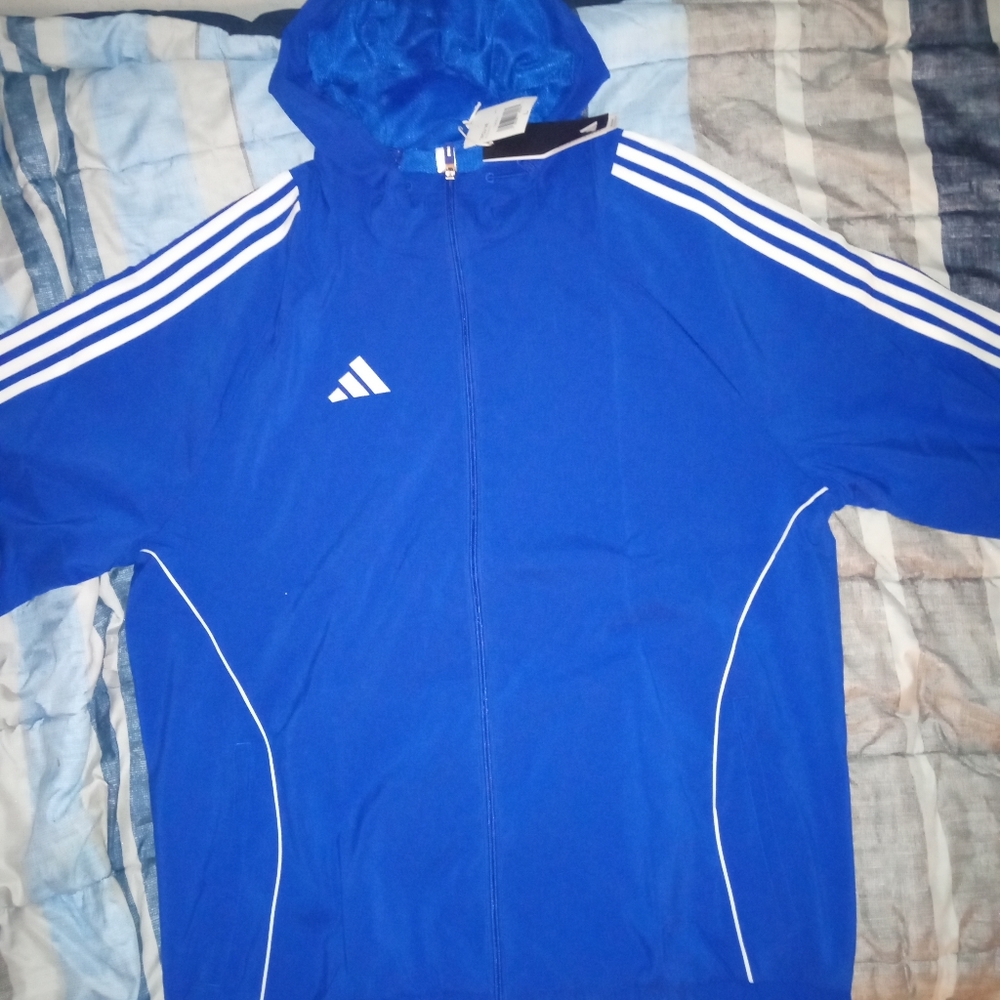 Adidas lightweight hooded jacket